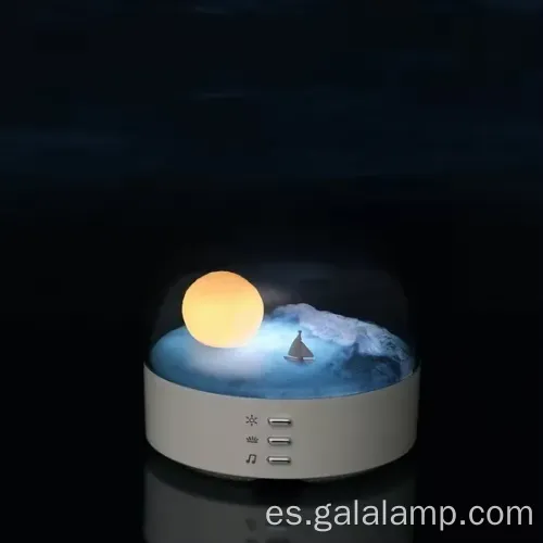 Elegante altavoz Bluetooth de luz de luna con relajante brillo de noche